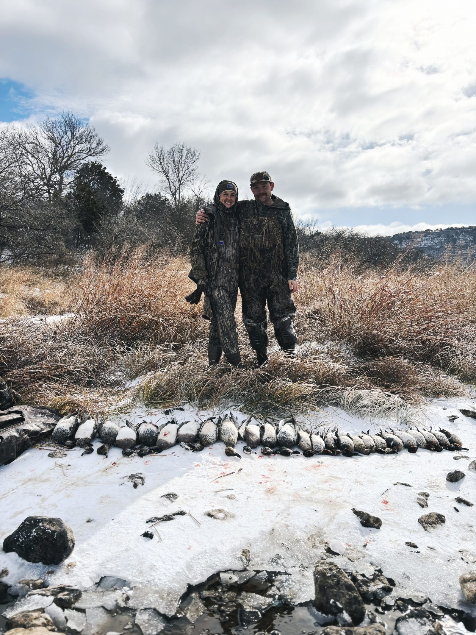 Mesa Valley Outdoors guides and guests with a morning of North Texas ducks